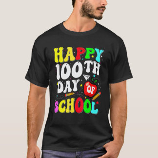 100 Days Of School For Teacher Kids Happy 100th Da T-Shirt