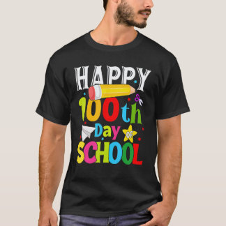 100 Days Of School For Teacher Kids Happy 100th Da T-Shirt