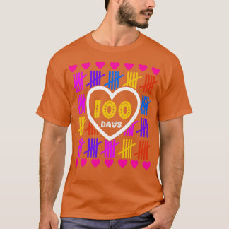 100 Days of School for Teachers Women Counting Gif T-Shirt