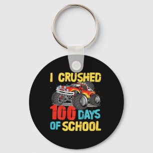 100 Days Of School For Toddler Boys Kids Monster T Key Ring