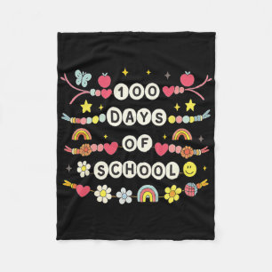 100 Days Of School Friendship Bracelets 100 Days S Fleece Blanket