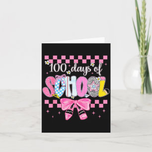 100 Days Of School Fun Milestone Clroom Kids  Card