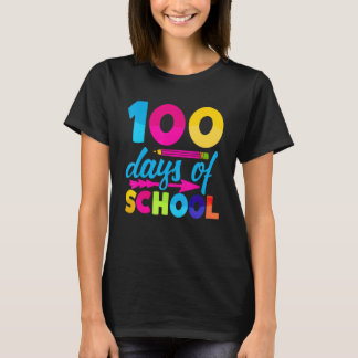 100 Days Of School Funny 100 Days Brighter For Tea T-Shirt