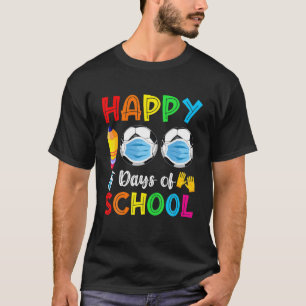 100 Days Of School Funny Soccer Face Mask Teacher T-Shirt