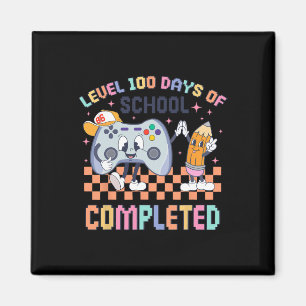 100 Days Of School Gamer Boys Kids 100th Day Of Sc Magnet