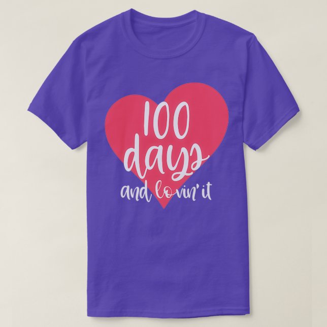 100 Days Of School Gift For Teachers Students Kids T-Shirt (Design Front)