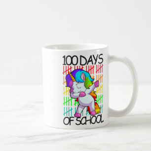 100 Days Of School Girls Unicorn Lover Gift Coffee Mug