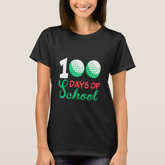 100 Days of School Golf Sports Tees (Front)