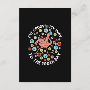 100 Days Of School Groove Flamingo Face Mask Enclosure Card
