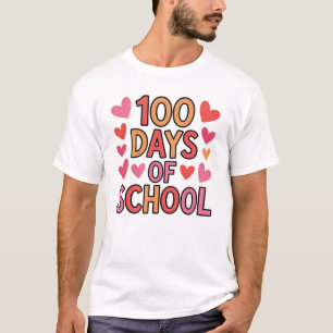 100 Days of School, Groovy, Happy 100th Day, T-Shirt