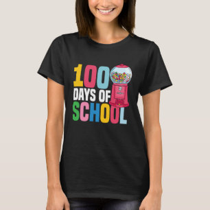 100 Days Of School Gumball Machine 100th Day Gumba T-Shirt