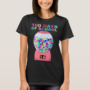 100 Days Of School Gumball Machine For Kids Teache T-Shirt