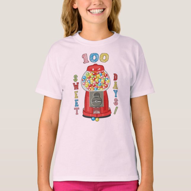 100 Days of School Gumball Machine  T-Shirt (Front)
