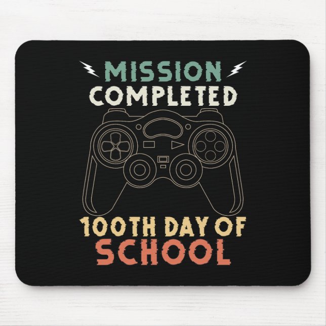 100 Days Of School Happy 100th Day Of School  Mouse Mat (Front)
