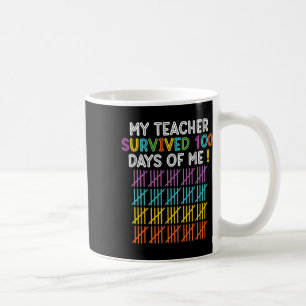 100 Days Of School Happy 100th Day Of School Teach Coffee Mug