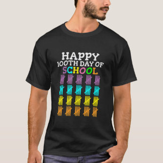 100 Days Of School Happy  T-Shirt