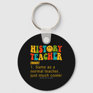 100 Days Of School History Teacher Social Studies  Key Ring