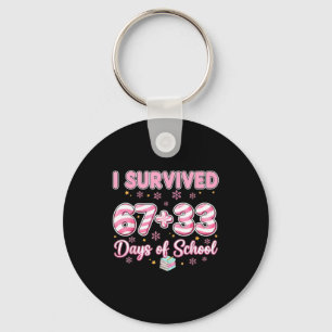 100 Days Of School I Survived 67 33 Days Of School Key Ring