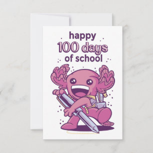 100 days of school invitation