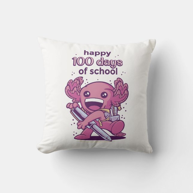 100 days of school invitation cushion (Front)