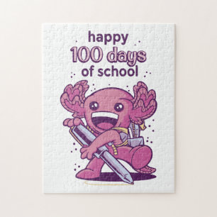 100 days of school invitation jigsaw puzzle