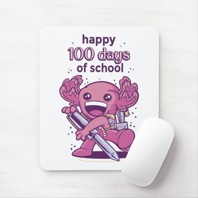 100 days of school invitation mouse mat (With Mouse)