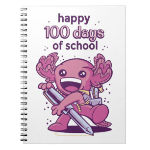 100 days of school invitation notebook