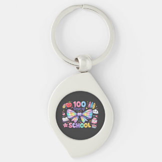 100 Days Of School  Key Ring