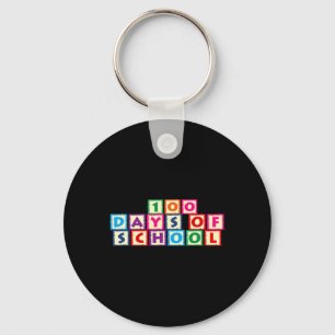 100 Days Of School Key Ring
