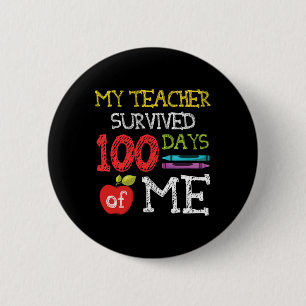 100 Days Of School Kids 100th Day Of School  6 Cm Round Badge
