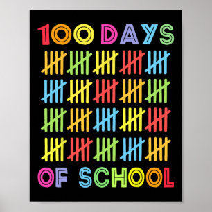 100 Days of School Kids 100th Day of School Costu Poster
