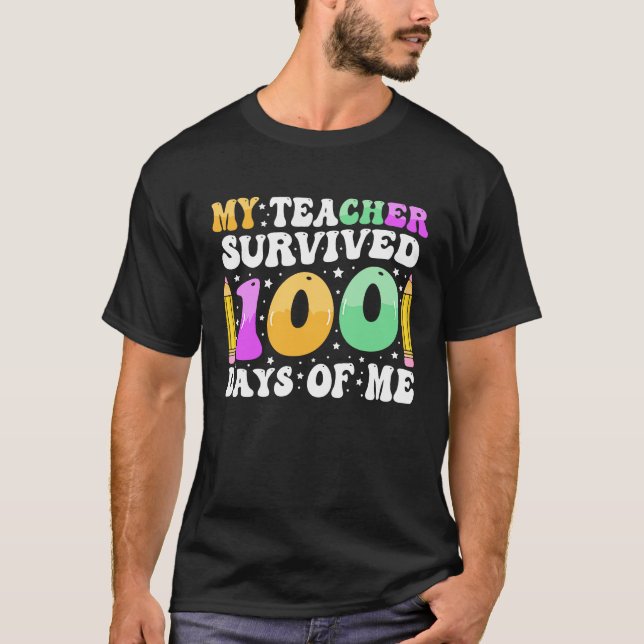 100 Days of School Kids 100th Day of School Costum T-Shirt (Front)