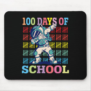 100 Days Of School Kids Dabbing Astronaut Lovers G Mouse Mat