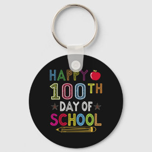 100 Days Of School Kids Gift For Student Key Ring