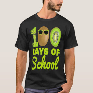 100 Days of School Kiwi Funny Food Fruit Lover Tea T-Shirt