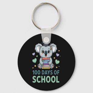 100 Days Of School Koala Student Teacher Key Ring