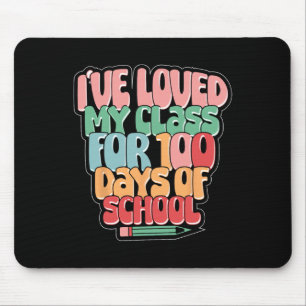 100 Days Of School Loved My Cl Teacher Student Boy Mouse Mat