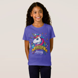 100 Days of School Magical Learning Cute Unicorn T-Shirt
