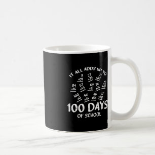 100 Days Of School Math Addition Cool Teacher Stud Coffee Mug