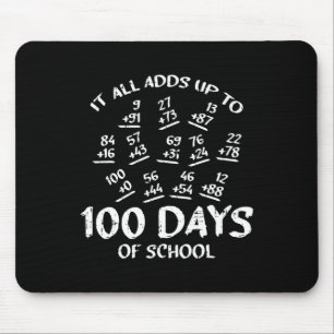 100 Days Of School Math Addition Cool Teacher Stud Mouse Mat