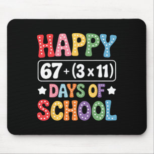 100 Days Of School Math Equation Groovy 67 Meme Te Mouse Mat
