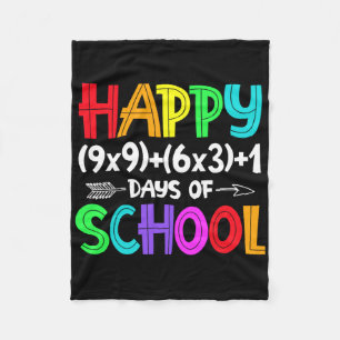 100 Days Of School Math Formula For Teacher Studen Fleece Blanket