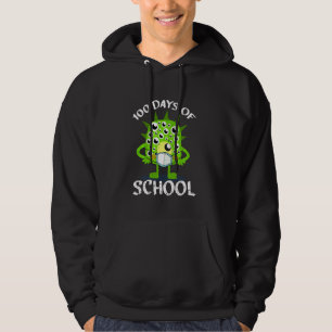 100 Days Of School Monster Face Mask Student Quara Hoodie