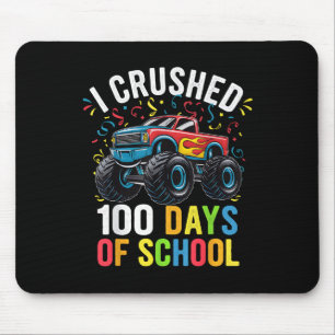 100 Days Of School Monster Truck 100th Day Of Mouse Mat