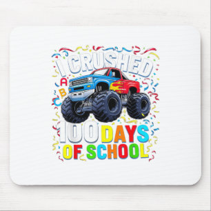 100 Days Of School Monster Truck 100th Day Of Mouse Mat
