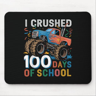 100 Days Of School Monster Truck 100th Day Of Mouse Mat