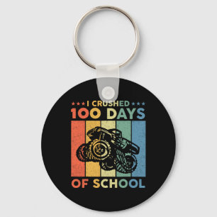 100 Days Of School Monster Truck 100th Day Of Scho Key Ring