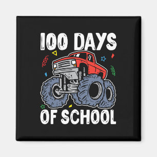 100 Days Of School Monster Truck 100th Day Of Scho Magnet