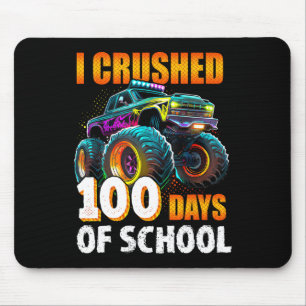 100 Days Of School Monster Truck 100th Day Of Scho Mouse Mat