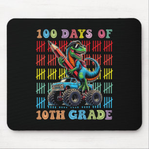 100 Days Of School Monster Truck 100th Day Of Scho Mouse Mat